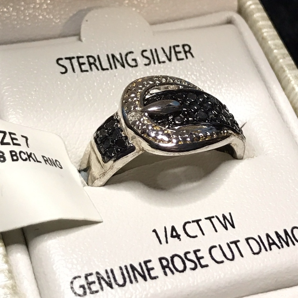 Victoria Townsend Genuine Rose Cut Diamond Ring